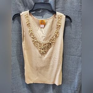 Ruby Rd. Embellished Sweater Tank